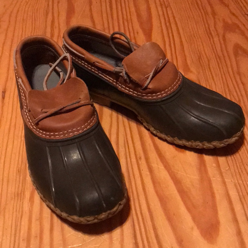 LL Bean Slip-on Duck Boots EUC